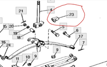 Load image into Gallery viewer, Ski Spindle Leaf Spring Bumper Stop M66280